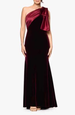One-Shoulder Jersey Gown