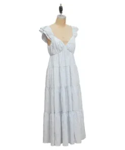 Za Women's Clothing Wide Pleated Slim Tulle MIDI Dress Sleeveless Dress