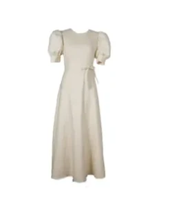 French Elegant White Cotton Cute Party Summer Ladies Dress