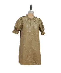 Women Casual Dress in White Color Loose Fit Minimalist Design